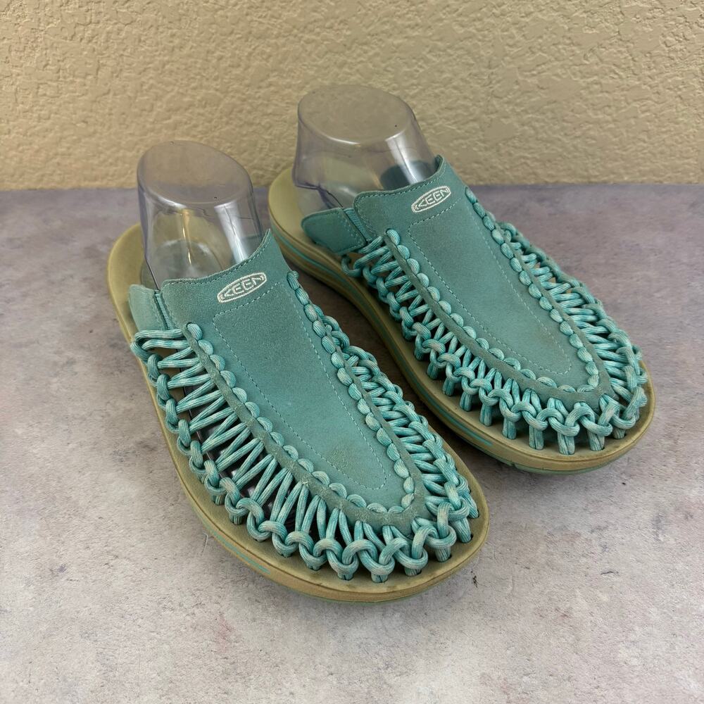 Keen Uneek Slide Sport Sandals Hiking Camping All Blue Mens Size 10